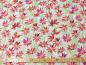 Preview: Baumwollstoff von Clothworks Kollektion Flowershop Blumen rot mit Maß